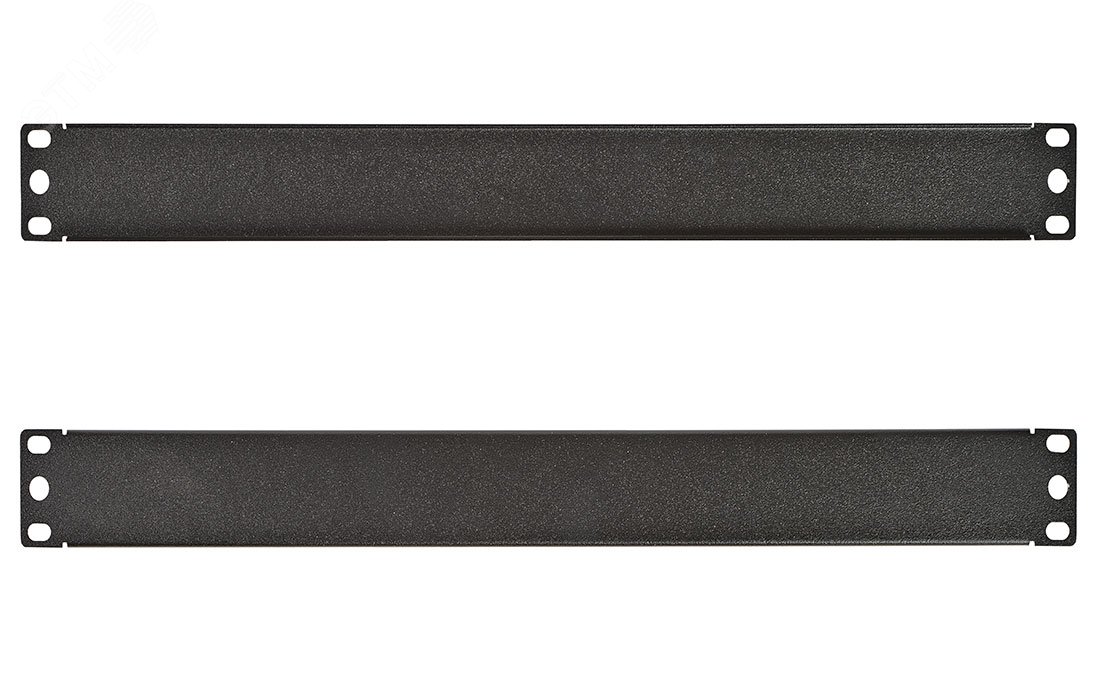 Изображение товара Фальшпанель Ф-19д-1U-Ч черная для телекоммуникационных шкафов