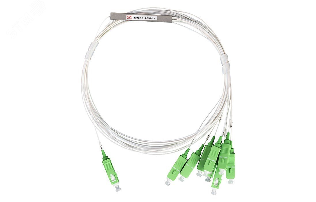 Изображение товара Разветвитель РО-1х8 -PLC -SM/0,9 -1,0 м-SC/APC (-40+70 С) (шт)