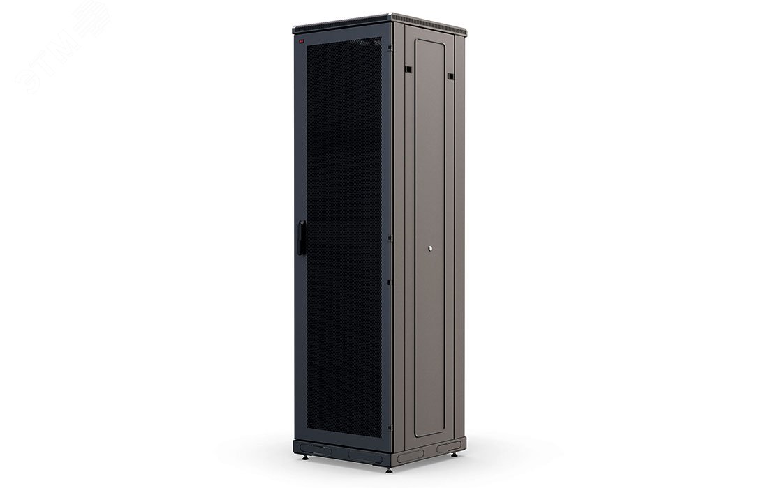 Изображение товара Шкаф телекоммуникационный напольный 42U 600x800 ШТ-НП-М-42U-600-800-П-Ч, передняя дверь перфорация, черный (шт)