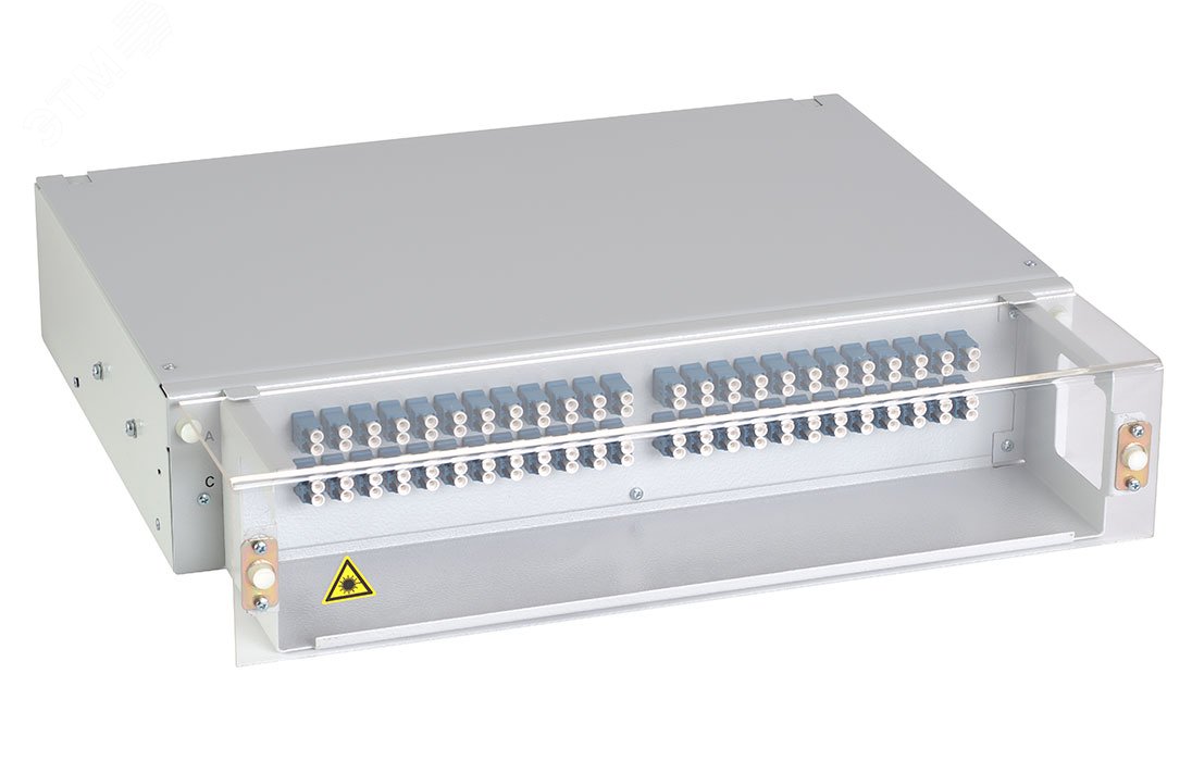 Изображение товара Кросс оптический ШКОС-ВП-2U/4-96-LC с выдвижной полкой и защитой патчкордов