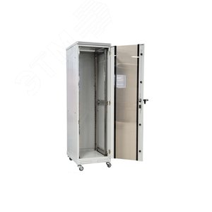 Шкаф напольный телекоммуникационный 19д27U(600x800) передняя дверь стекло 130411-00513 ССД