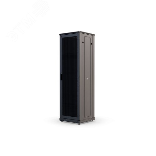 Изображение товара Шкаф телекоммуникационный напольный 42U 600x800 ШТ-НП-М-42U-600-800-П-Ч, передняя дверь перфорация, черный (шт)