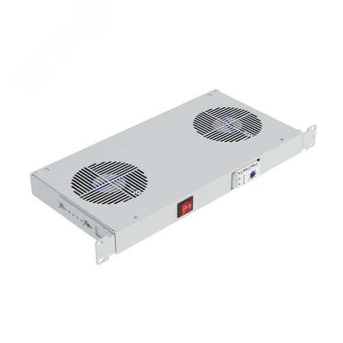 Изображение товара "Вентиляторный модуль, 2 вентилятора с термореле ВМ-2-19""-Т" (шт)