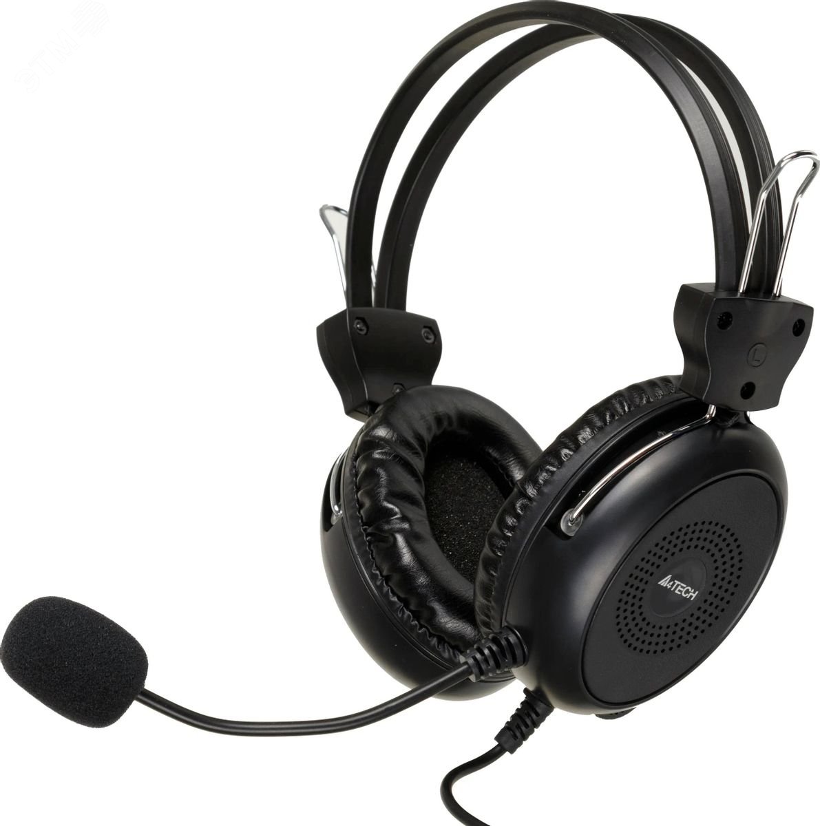 Изображение товара Гарнитура накладная USB A4Tech HU-30 с микрофоном 2м черная