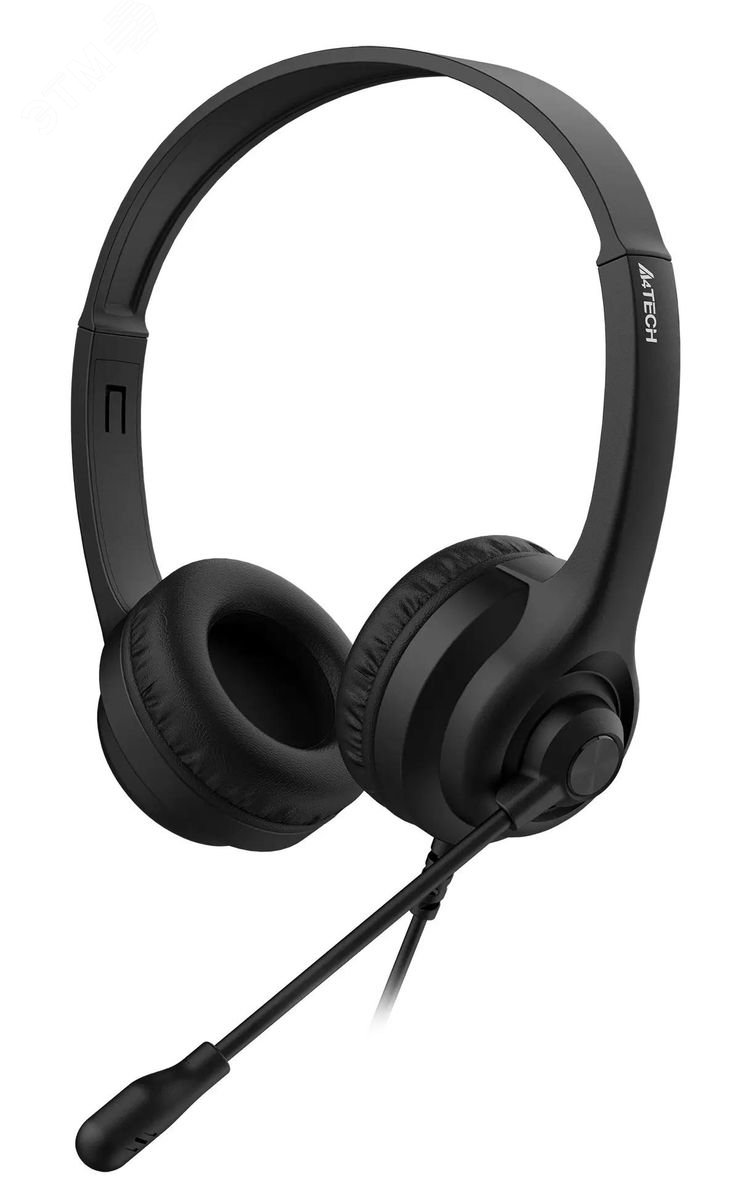Изображение товара Гарнитура накладная A4TECH HU-8 с микрофоном USB черная