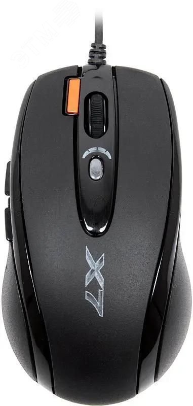 Изображение товара Мышь проводная X-718BK, оптическая, USB, 3000dpi, 6 кнопок, черный (шт)