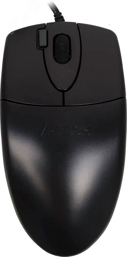 Изображение товара Мышь проводная OP-620D, оптическая, USB, 1200dpi, 4 кнопки, черный (шт)