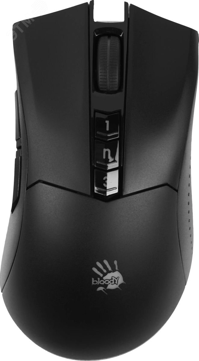 Изображение товара Мышь беспроводная Bloody R90 Plus, оптическая, USB, 5000dpi, 7 кнопок, черный (шт)
