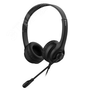 Изображение товара Гарнитура накладная HU-8, кабель 2м, USB, черный (шт)