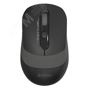 Изображение товара Мышь беспроводная Fstyler FG10S, оптическая, USB, 2000dpi, 4 кнопки, бесшумные кнопки, черный/серый (шт)