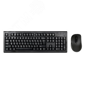 Изображение товара Комплект клавиатура + мышь беспроводной 7100N, USB, черный (шт)