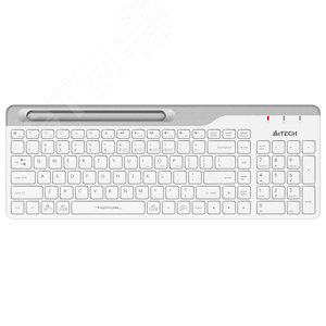 Изображение товара Клавиатура беспроводная Fstyler FBK25, USB, BT/Radio, slim, multimedia, белый/серый (шт)