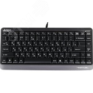 Изображение товара Клавиатура Fstyler FK11, USB, slim, черный/серый (шт)