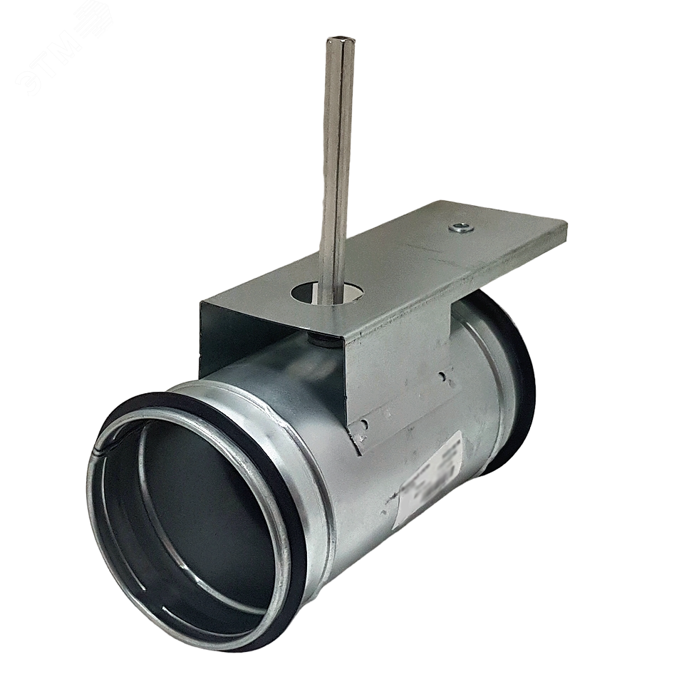 Изображение товара TECHNO TKD-100 Регулирующая заслонка круглая с площадкой под привод диам. 100мм (шт)