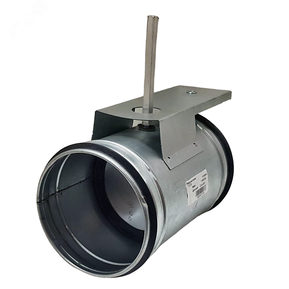 Изображение товара TECHNO TKD-125 Регулирующая заслонка круглая с площадкой под привод диам. 125мм (шт)