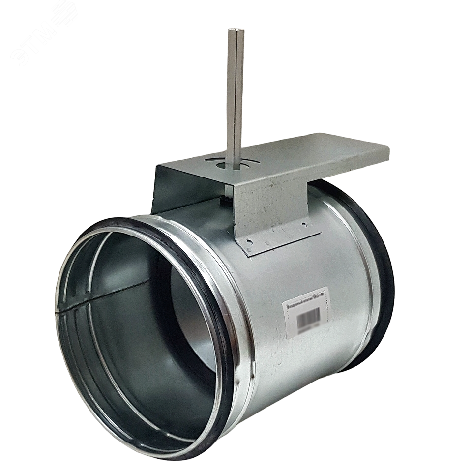 Изображение товара TECHNO TKD-160 Регулирующая заслонка круглая с площадкой под привод диам. 160мм (шт)