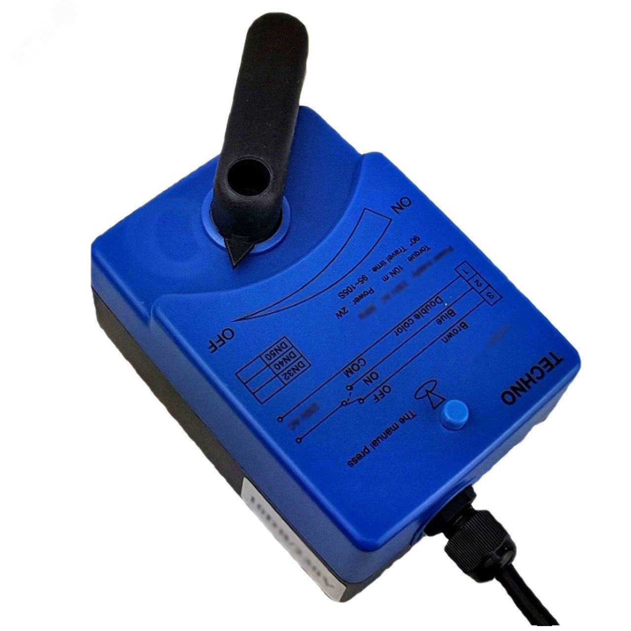 Изображение товара TECHNO 10DB/24V электропривод для шарового крана (DN32, DN40, DN50) 10Nm, ON/OFF, 24В (шт)