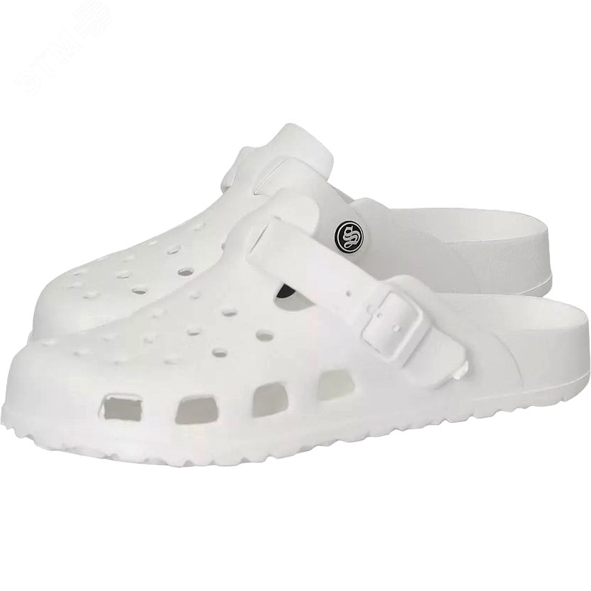 Изображение товара Сабо ЭВА с перфорацией женские белые р.37