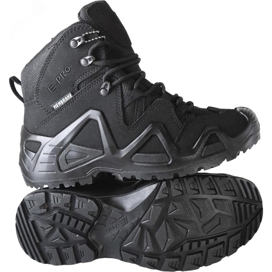 Изображение товара Мужские ботинки E-PRO Special Mid черные демисезонные из замши и мембраны
