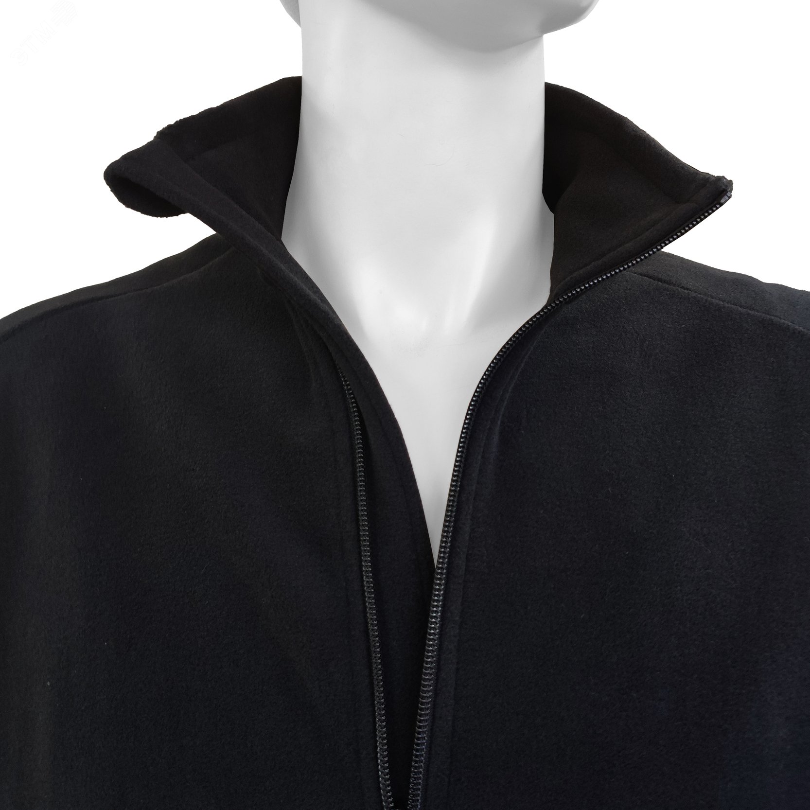 Куртка флисовая арт. JF-01 на молнии цв. чёрный 44-46  р. S 142300 Эталон-Спецодежда - превью 12