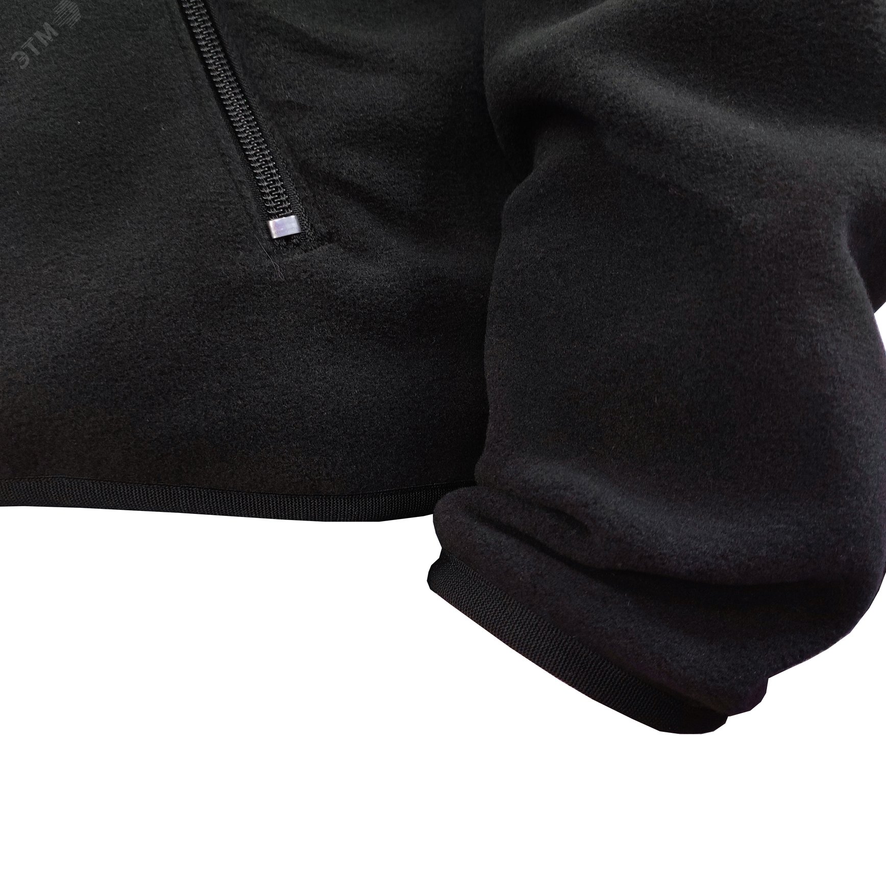 Куртка флисовая арт. JF-01 на молнии цв. чёрный 44-46  р. S 142300 Эталон-Спецодежда - превью 7