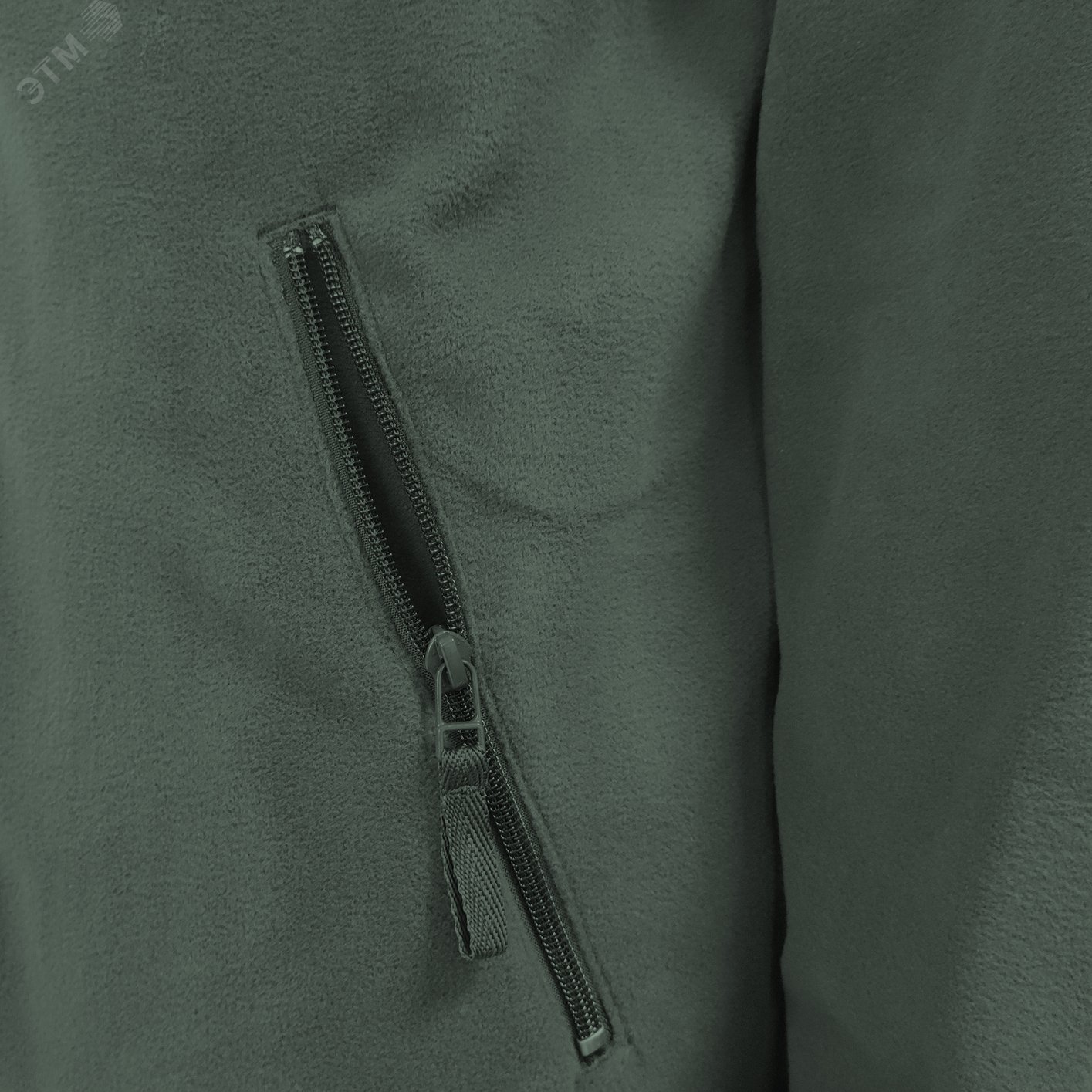 Куртка флисовая арт. JF-01 на молнии цв. хаки 60-62 р. 2ХL 142303 Эталон-Спецодежда - превью 6