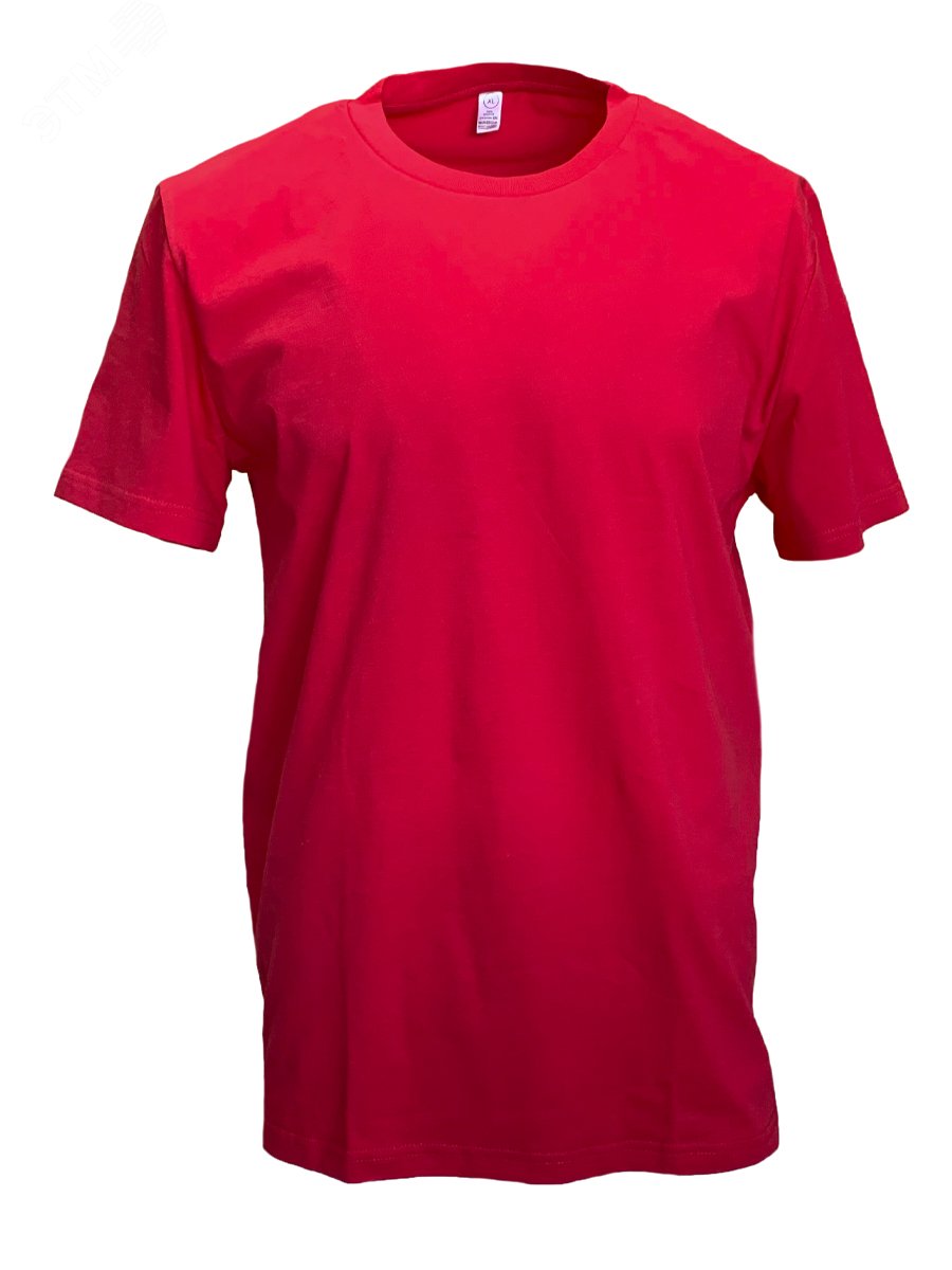 Изображение товара Футболка красная мужская 54 х/б летняя из Узбекистана