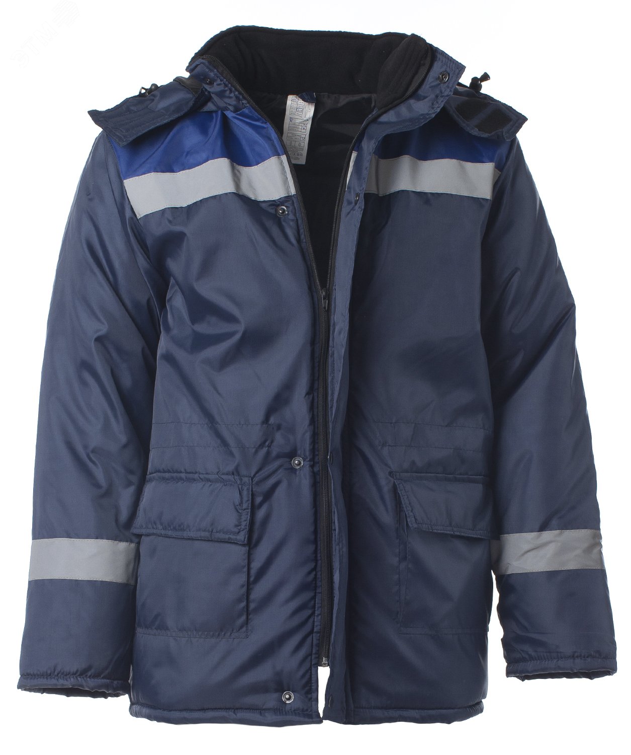 Изображение товара Куртка мужская утеплённая СТАНДАРТ цв. т/синий с васильковым, 44-46 88-92/182-188 (шт)