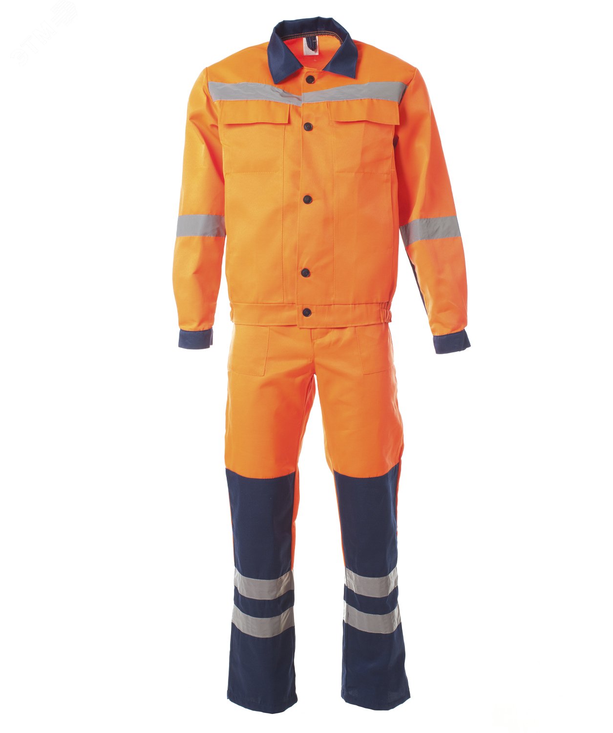 Изображение товара Костюм сигнальный мужской МАГИСТРАЛЬ с СО, оранжевый, р 52-54