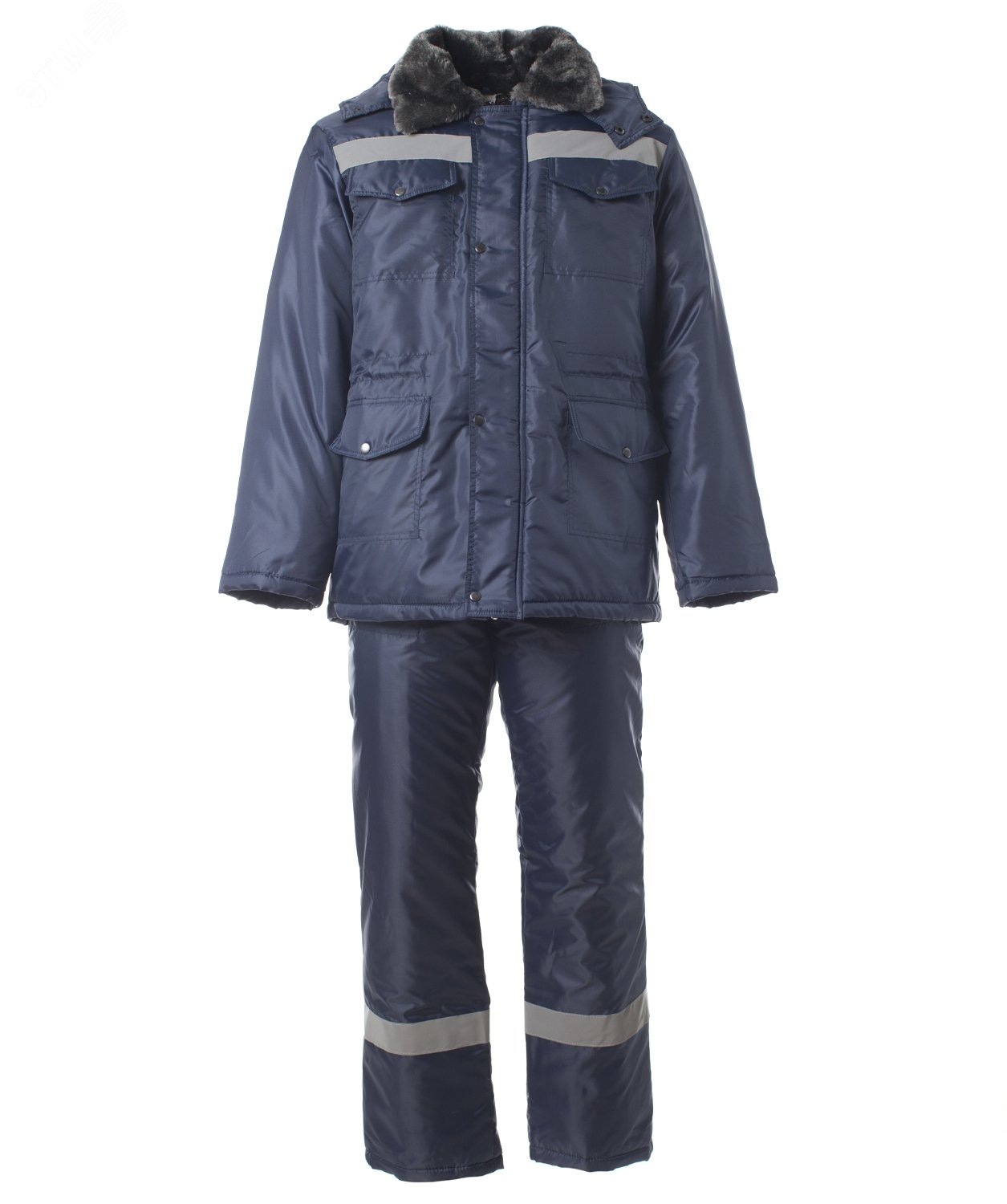 Изображение товара Мужской зимний утепленный костюм МАСТЕР куртка и полукомбинезон из Оксфорд синтепон