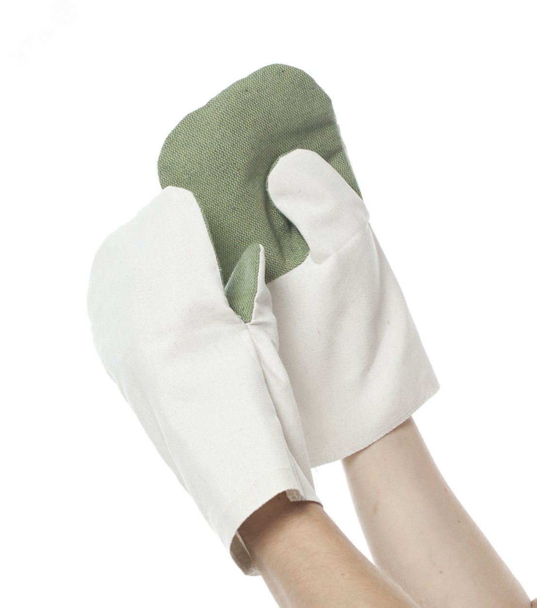 Изображение товара Рукавицы х/б с брезентовым наладонником летние прочные защитные