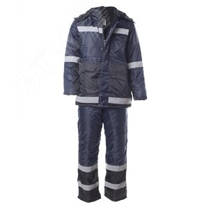 Изображение товара Костюм МЕТЕО тк. Оксфорд цв. синий-чёрный 48-50 96-100-170-176 (компл)