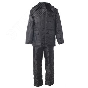 Изображение товара Костюм зимний Охранника черный 52-54 104-108-182-188 (комп)