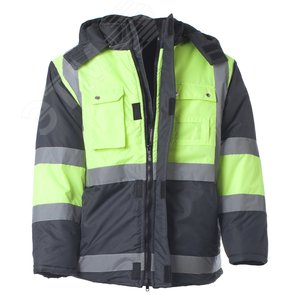 Изображение товара Куртка утеплённая мужская ИТР цв. т.серый/лимон 96-100/170-176 (шт)