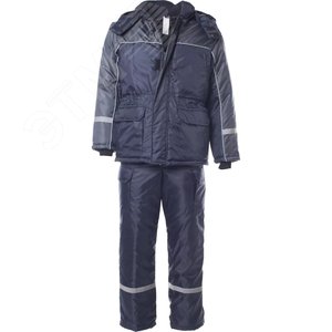 Изображение товара Костюм зимний Балтика (тк.Оксфорд) куртка, п/к, т.синий/серый 60-62 120-124/170-176 (комп)