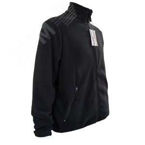 Куртка флисовая арт. JF-01 на молнии цв. чёрный 44-46  р. S 142300 Эталон-Спецодежда - 4