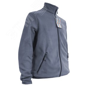 Куртка флисовая арт. JF-01 на молнии цв. серый 60-62 р. 2 ХL 142302 Эталон-Спецодежда - 3