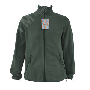 Куртка флисовая арт. JF-01 на молнии цв. хаки 60-62 р. 2ХL