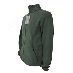 Куртка флисовая арт. JF-01 на молнии цв. хаки 52-54  р. L 142303 Эталон-Спецодежда - 3