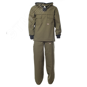 Изображение товара Костюм ТОБОЛ-1 с антимоскитной сеткой, цвет хаки размер 44-46 88-92,182-188 (шт)