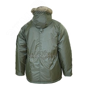 Куртка утеплённая мужская АЛЯСКА короткая цв. хаки 48-50 96-100/170-176 130252 Эталон-Спецодежда - 2