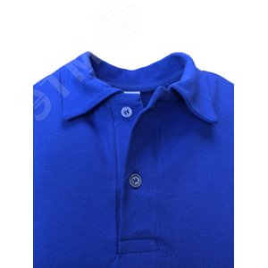 Рубашка поло с коротким рукавом, цвет василек, 5XL (р.60) 120628 Эталон-Спецодежда - 4