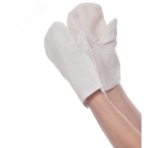 Изображение товара Рукавицы х/б с ПВХ наладонником (пара)