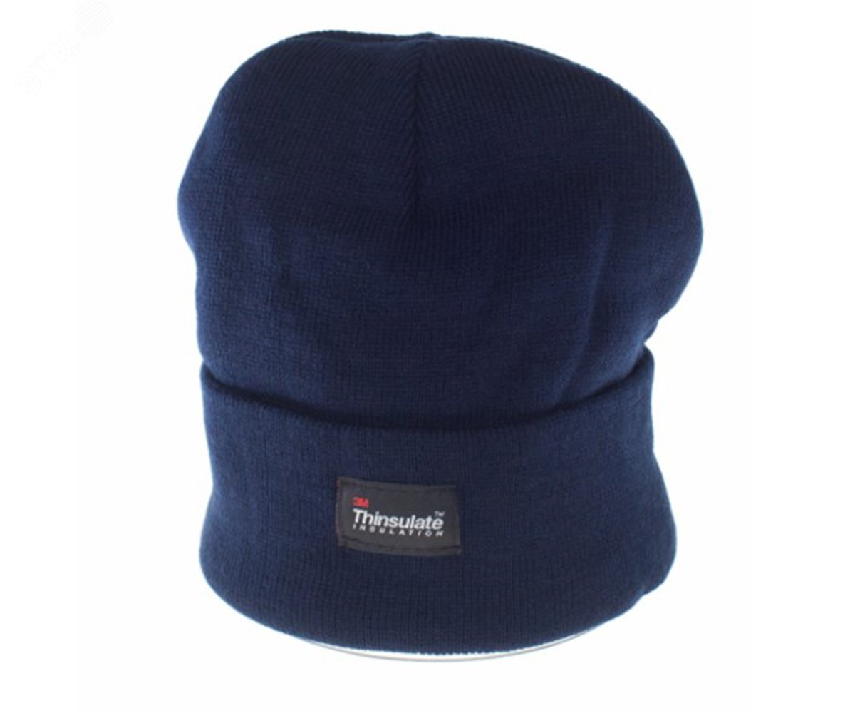 Изображение товара Шапка с тинсулейтом синяя универсальная теплая зимняя