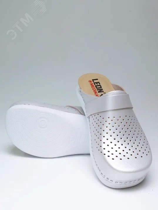 Изображение товара Женские Сабо LEON medikal арт.MED102P, перламутр, р. 40 (пар) Изображение товара Женские Сабо LEON medikal арт.MED102P, перламутр, р. 40 (пар)