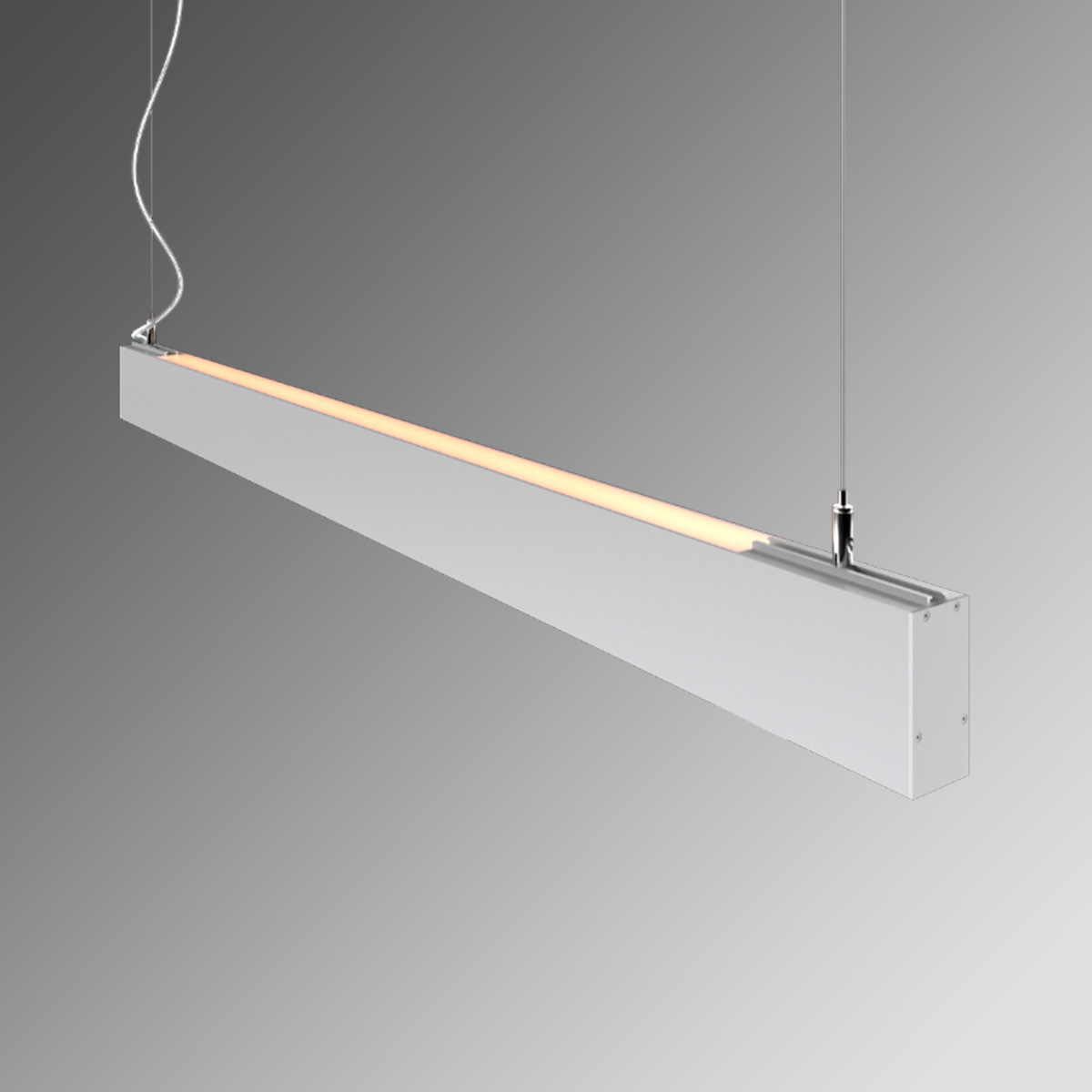 Светильник светодиодный RVE-PLS3775-UPDOWN-980-P (Линейный 980х37х75мм 26Вт Подвесной 4000К Серый RAL9006 МУАР)