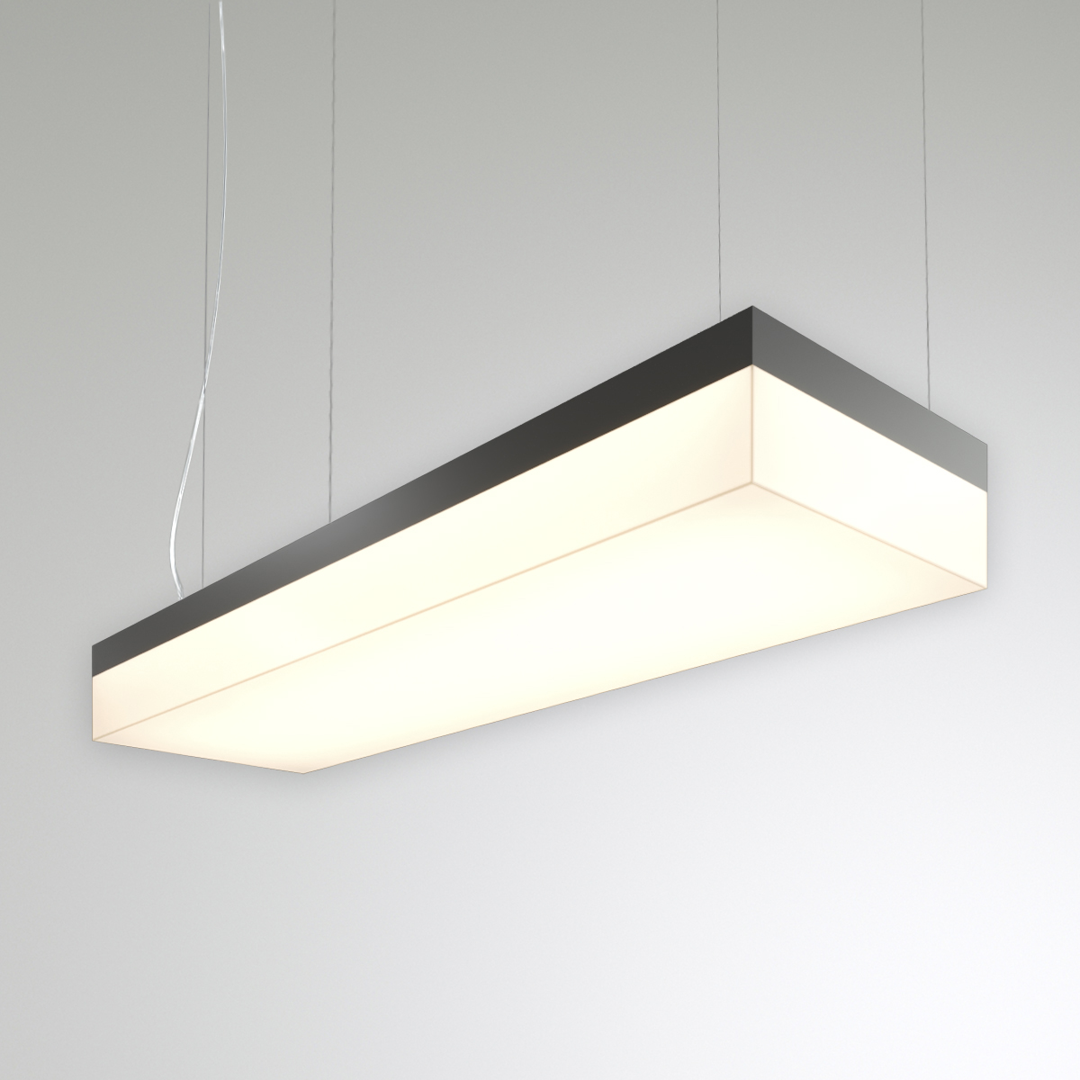 Светильник светодиодный RVE-LBX-LUMO-CUADRO-830-P (Прямоугольник 830х310х130мм 40Вт Подвесной 4000К Белый)