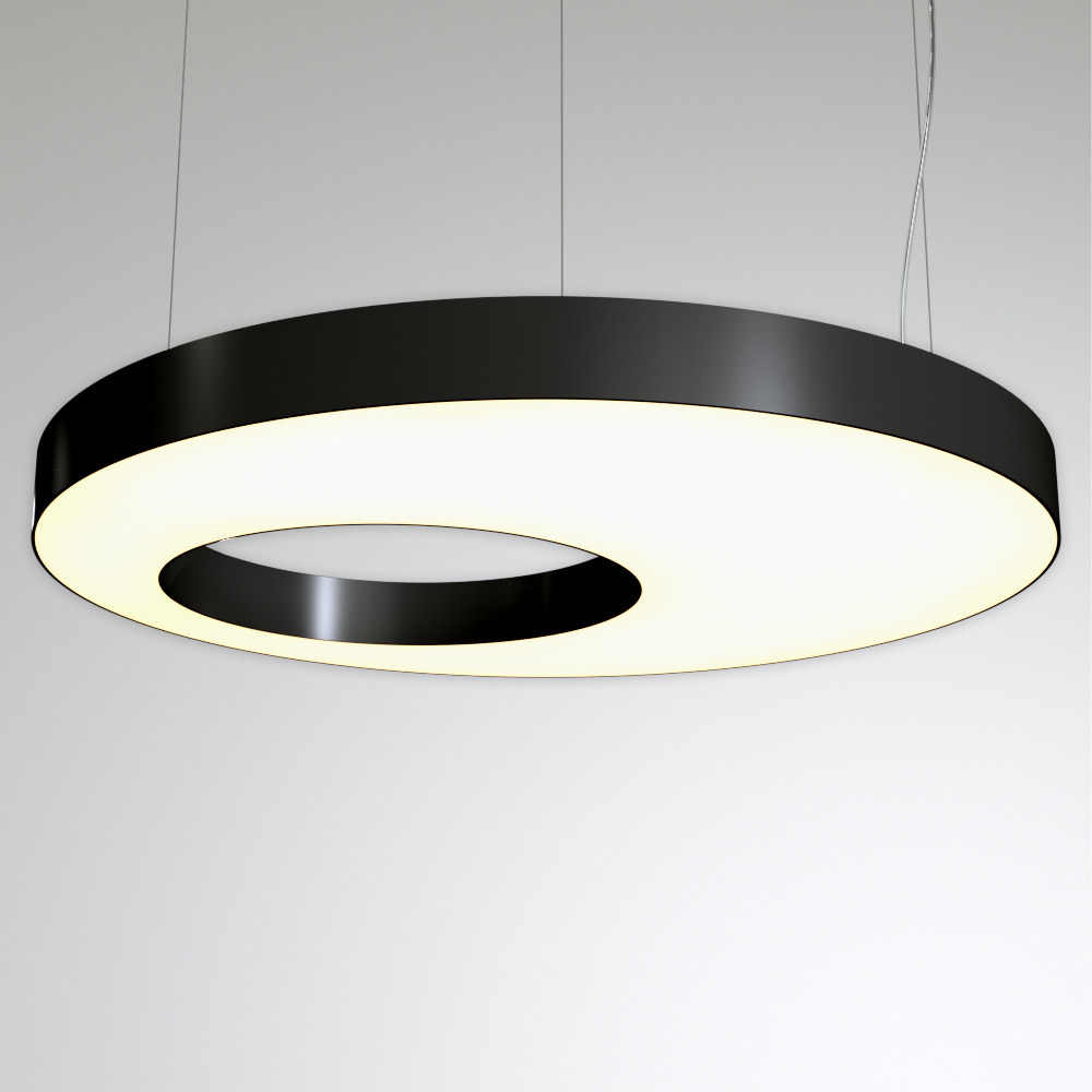 Светильник светодиодный RVE-LBX-APERTURA-1500-P (Круг с отверстием 1500х1500х120мм 146Вт Подвесной 4000К Белый)