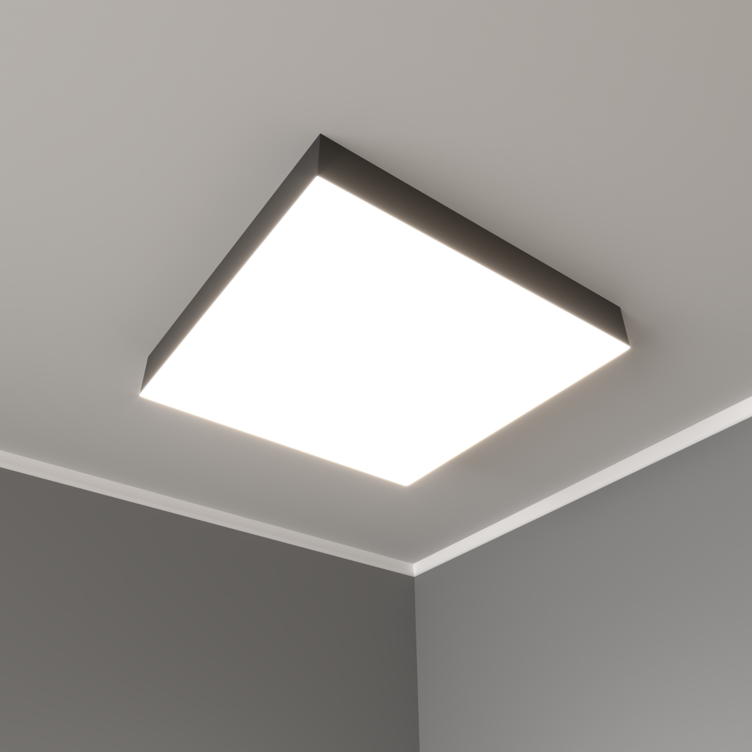 Светильник светодиодный RVE-LBX-BOX-1600-N (Квадрат 1600х1600х120мм 300Вт Накладной 4000К Белый)