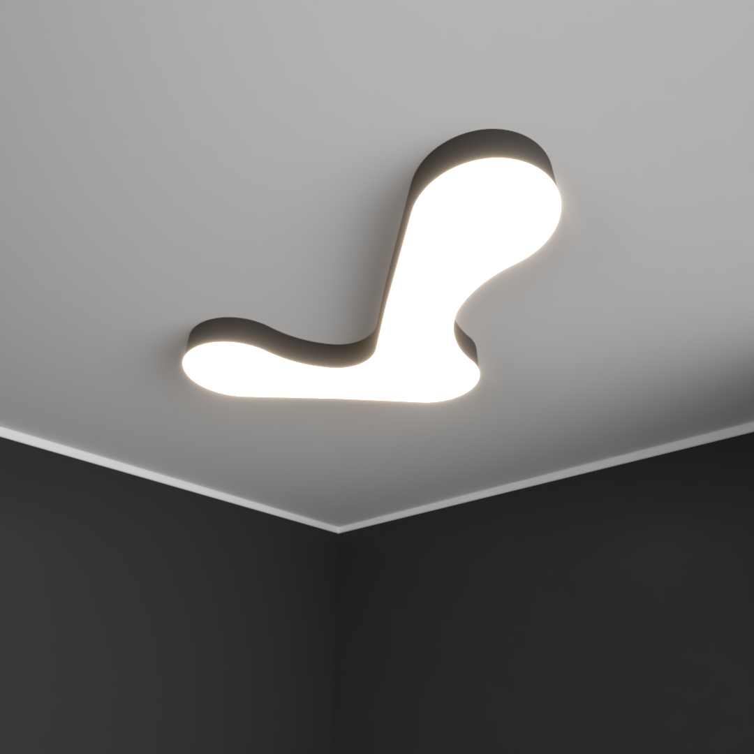 Светильник светодиодный RVE-LBX-CLOUD-1320-N (Облако 1320х829х100мм 68Вт Накладной 4000К Белый)